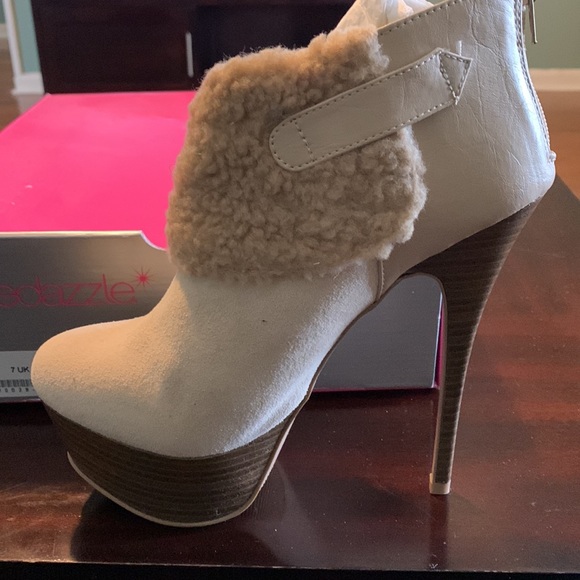 Taupe Booties by Shoedazzle. - Picture 2 of 5